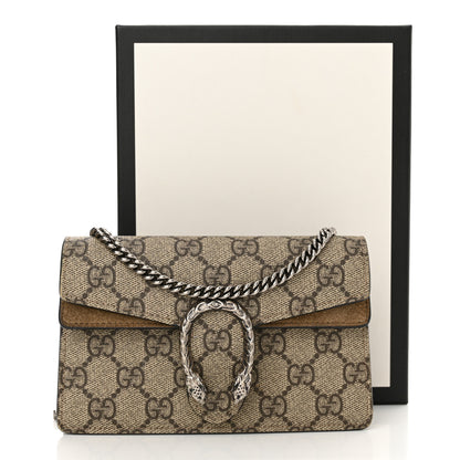 Gucci GG Supreme Monogram Super Mini Dionysus Shoulder Bag Taupe 12 of 12