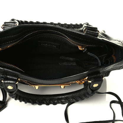 Balenciaga Chevre Gold Metallic Edge Hardware Mini City Black 4 of 6