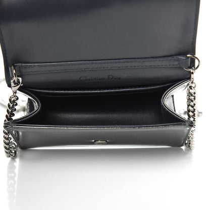 Christian Dior Metallic Patent Micro-Cannage Baby Diorama Flap Bag Onyx Black 5 of 10