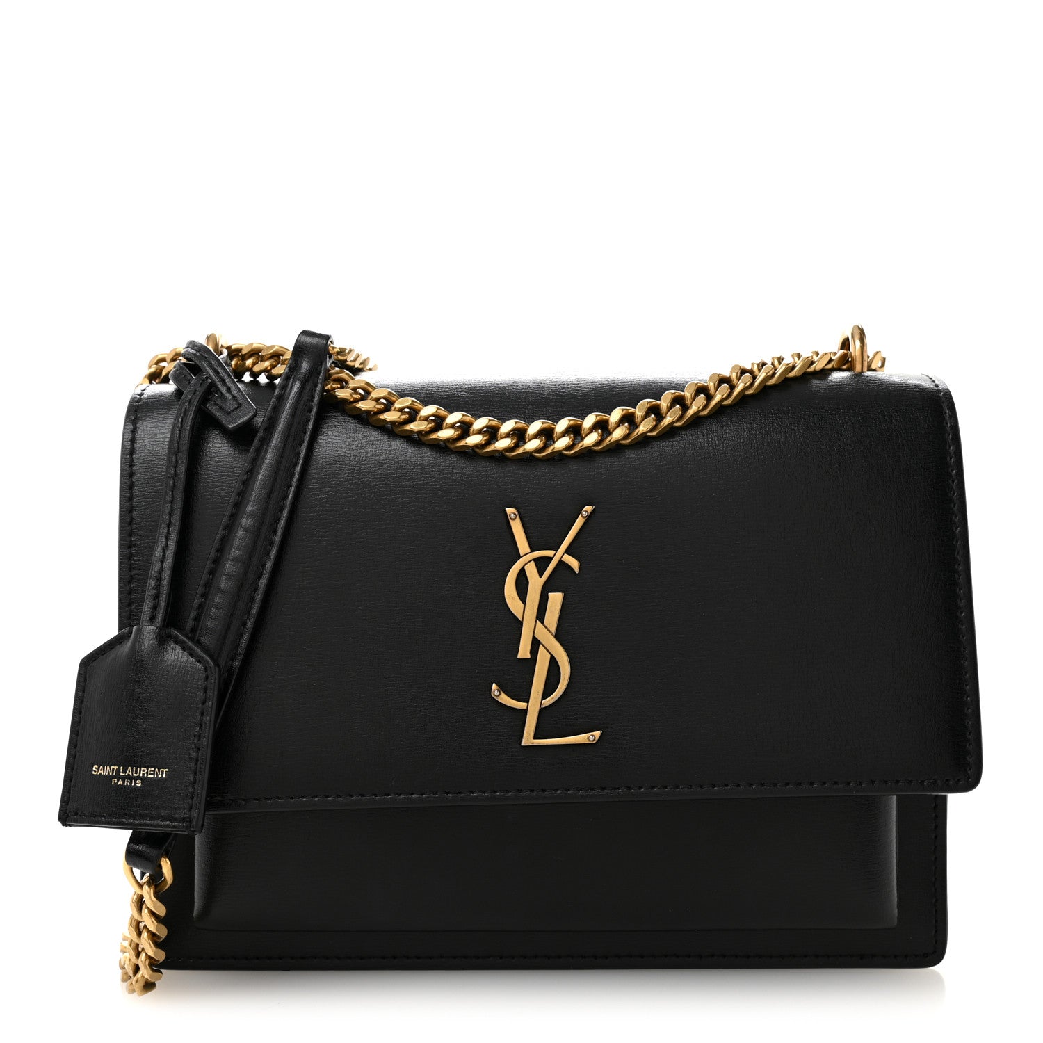 Saint Laurent Calfskin Medium Monogram Sunset Black 1 of 12