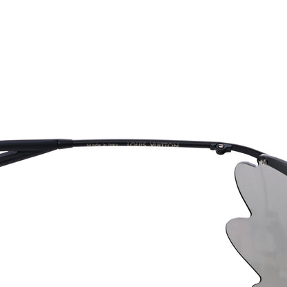 Louis Vuitton Metal Bohemian Vuittony Mask Sunglasses Z1227U Black 7 of 9