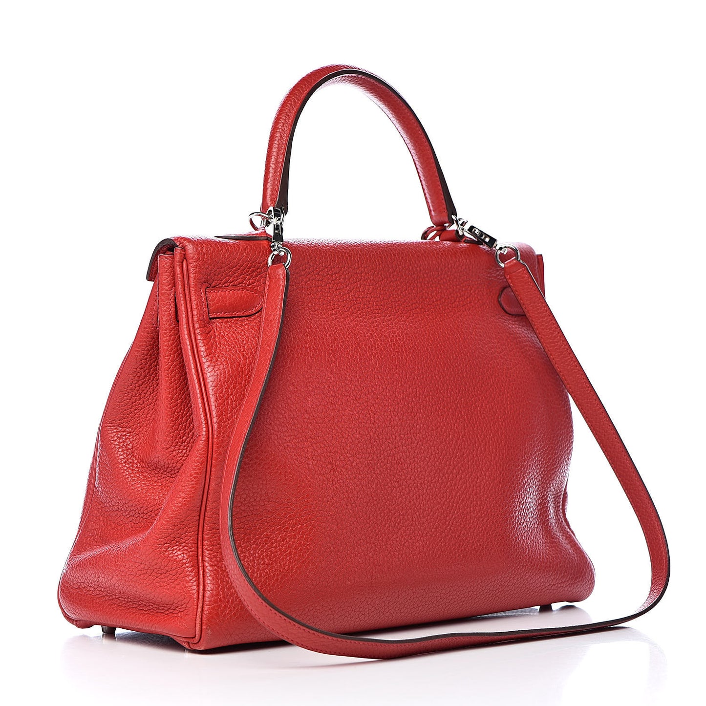 Taurillon Clemence Retourne Kelly 35 Rouge Garance