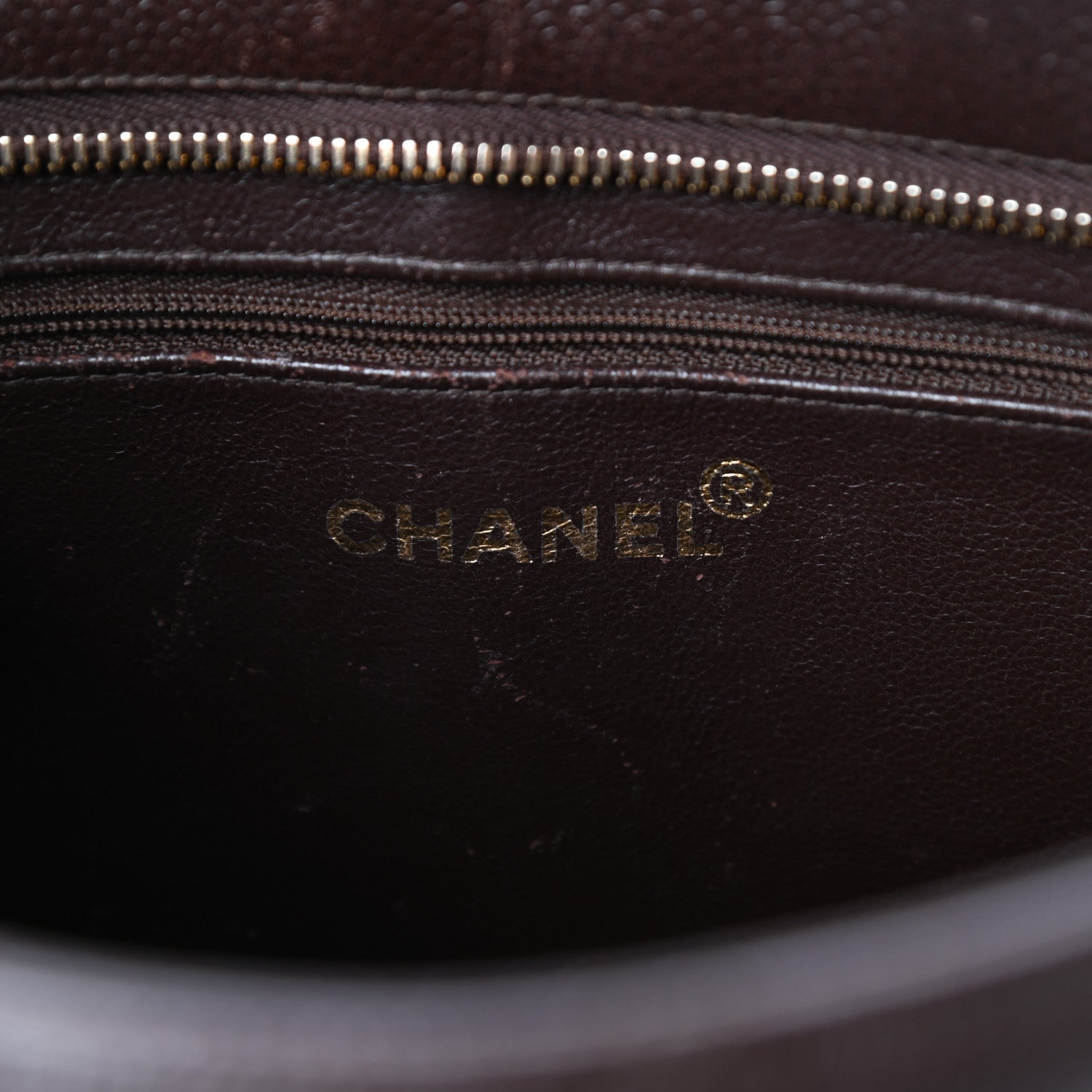 Chanel Caviar Quilted Medallion Tote Dark Brown 6 of 11