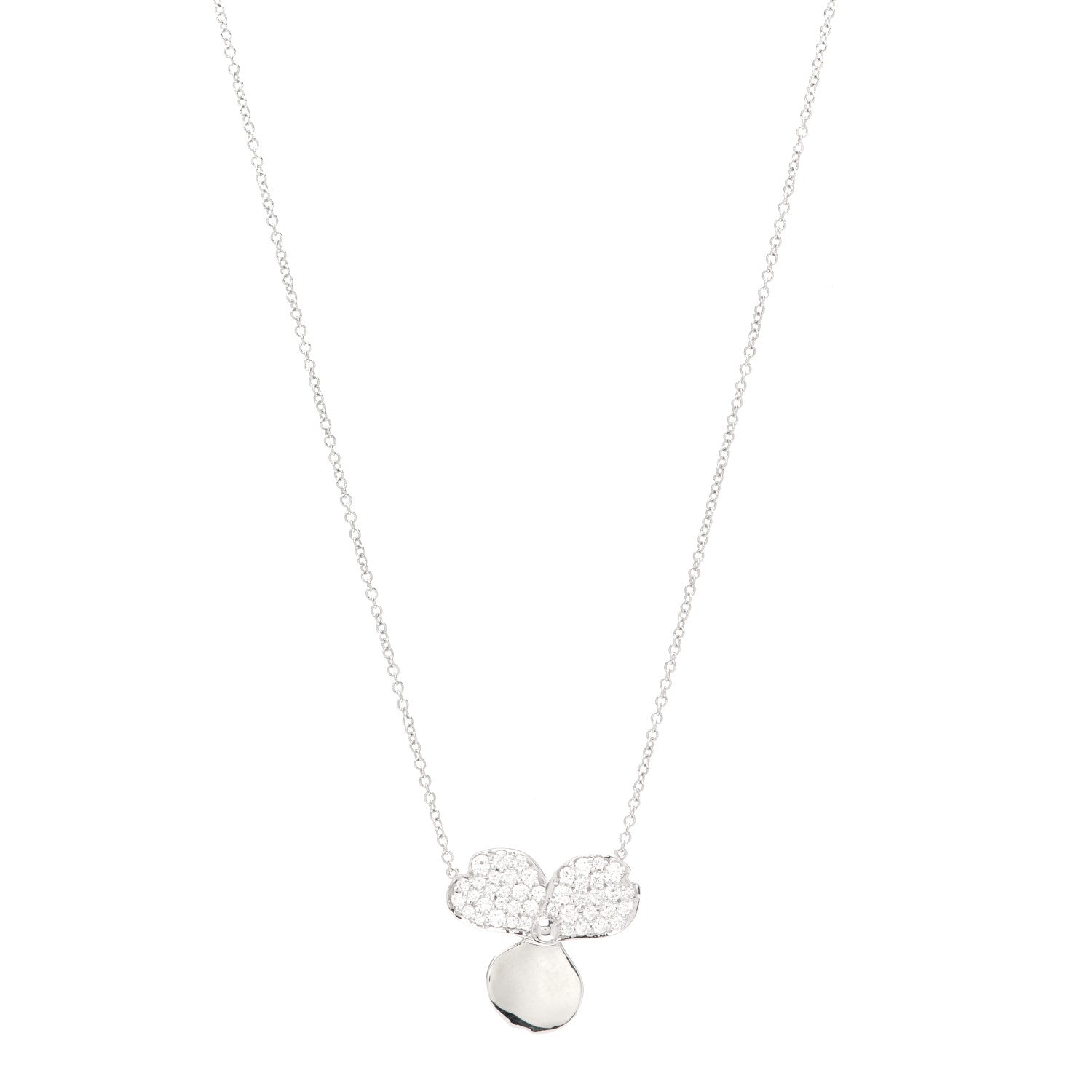 Tiffany Platinum Diamond Paper Flowers Pendant Necklace 1 of 6