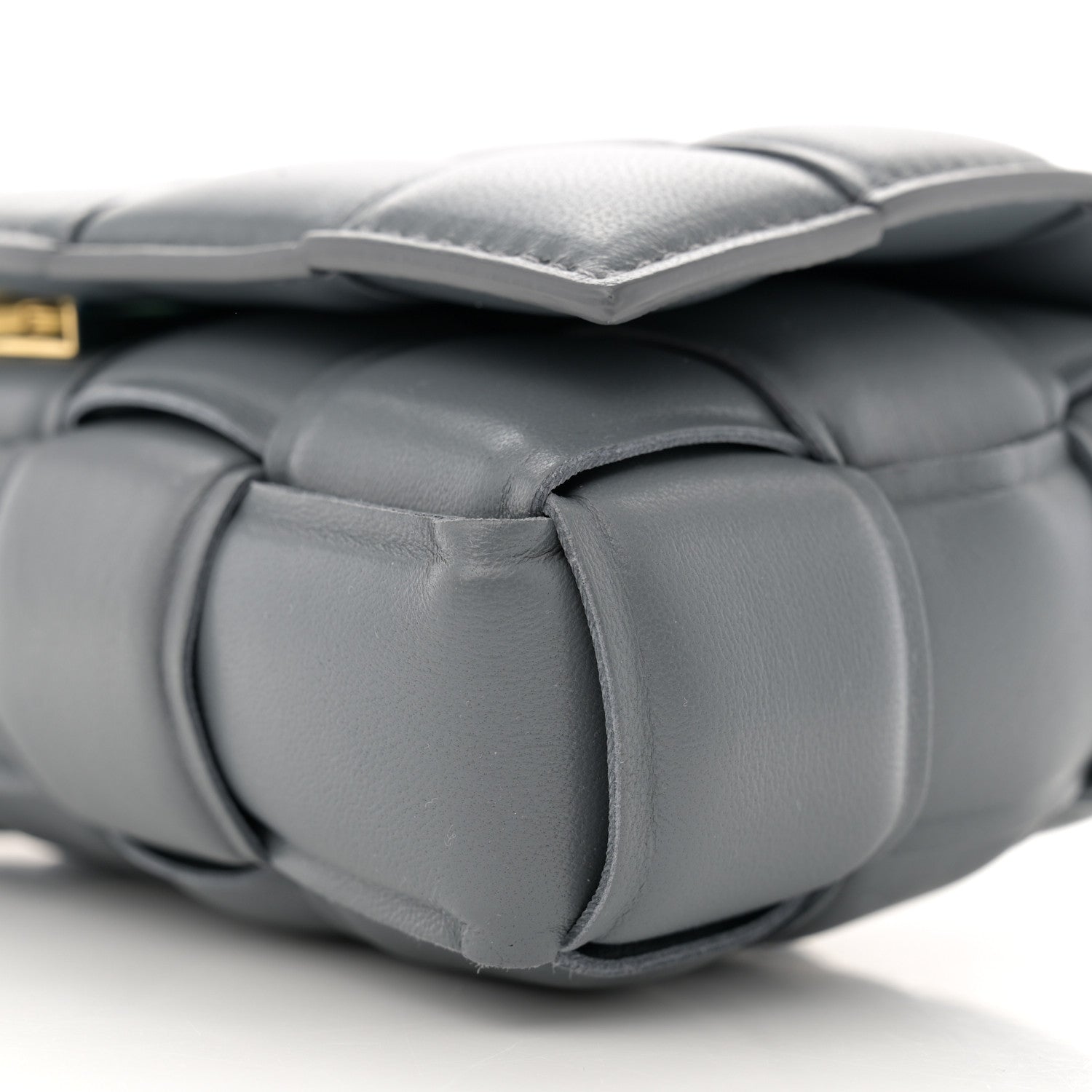 Bottega Veneta Nappa Maxi Intreccio Small Padded Cassette Crossbody Bag Thunder 10 of 11