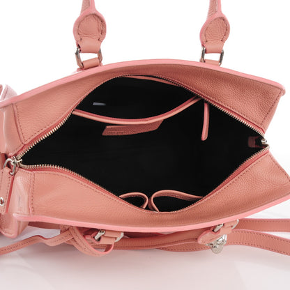 Alexander McQueen Pebbled Calfskin Small Skull Padlock Zip Around Tote Pink 5 of 9