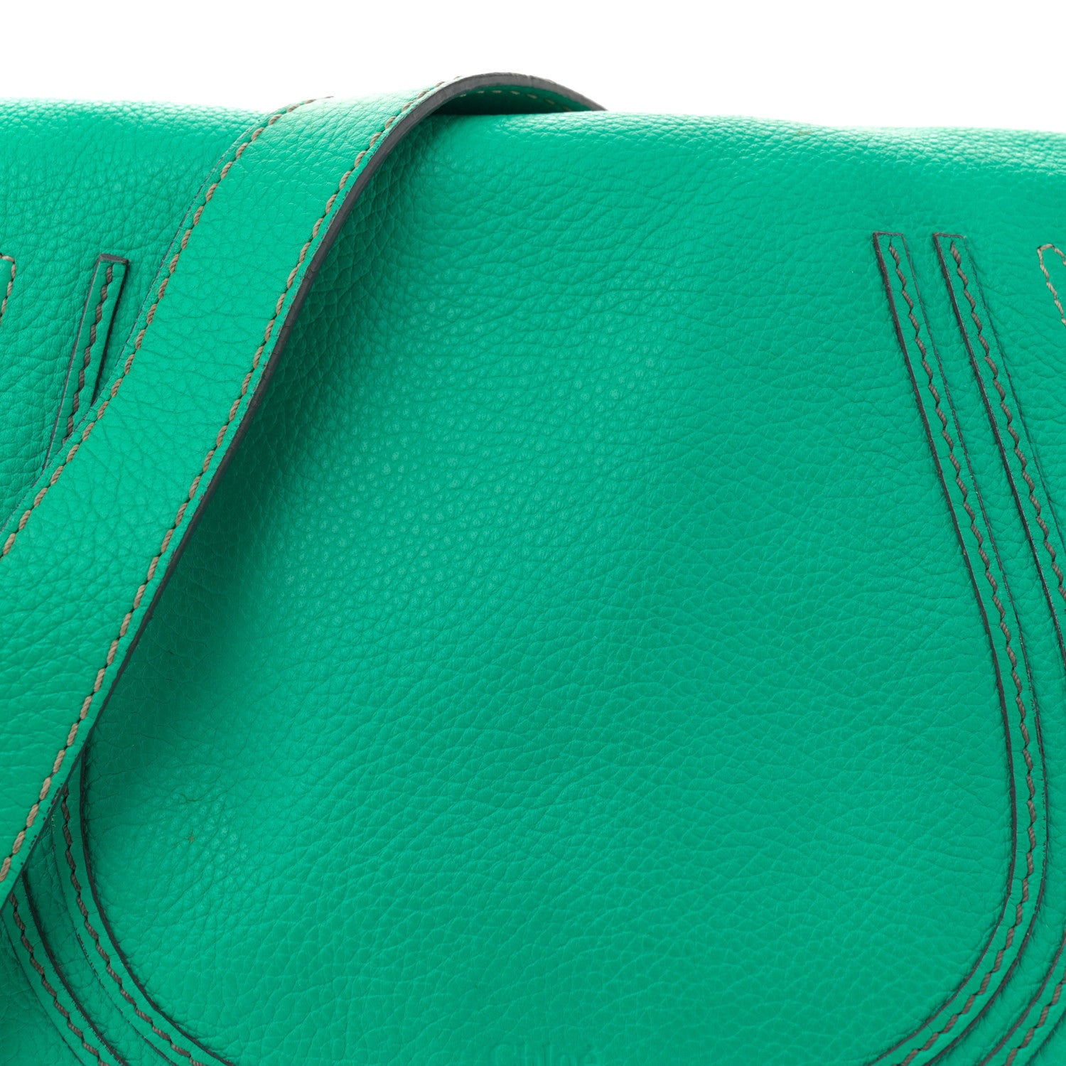 Chloe Grained Calfskin Medium Marcie Saddle Bag Jade 7 of 15