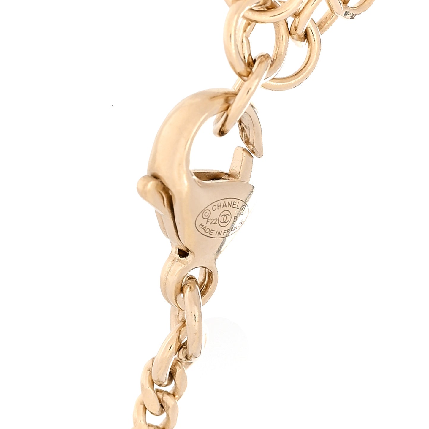 Crystal Pearl Chain Heart Bracelet Gold