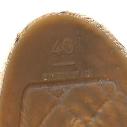 Chanel Goatskin Patent CC Espadrille Mules 40 Black 7 of 9