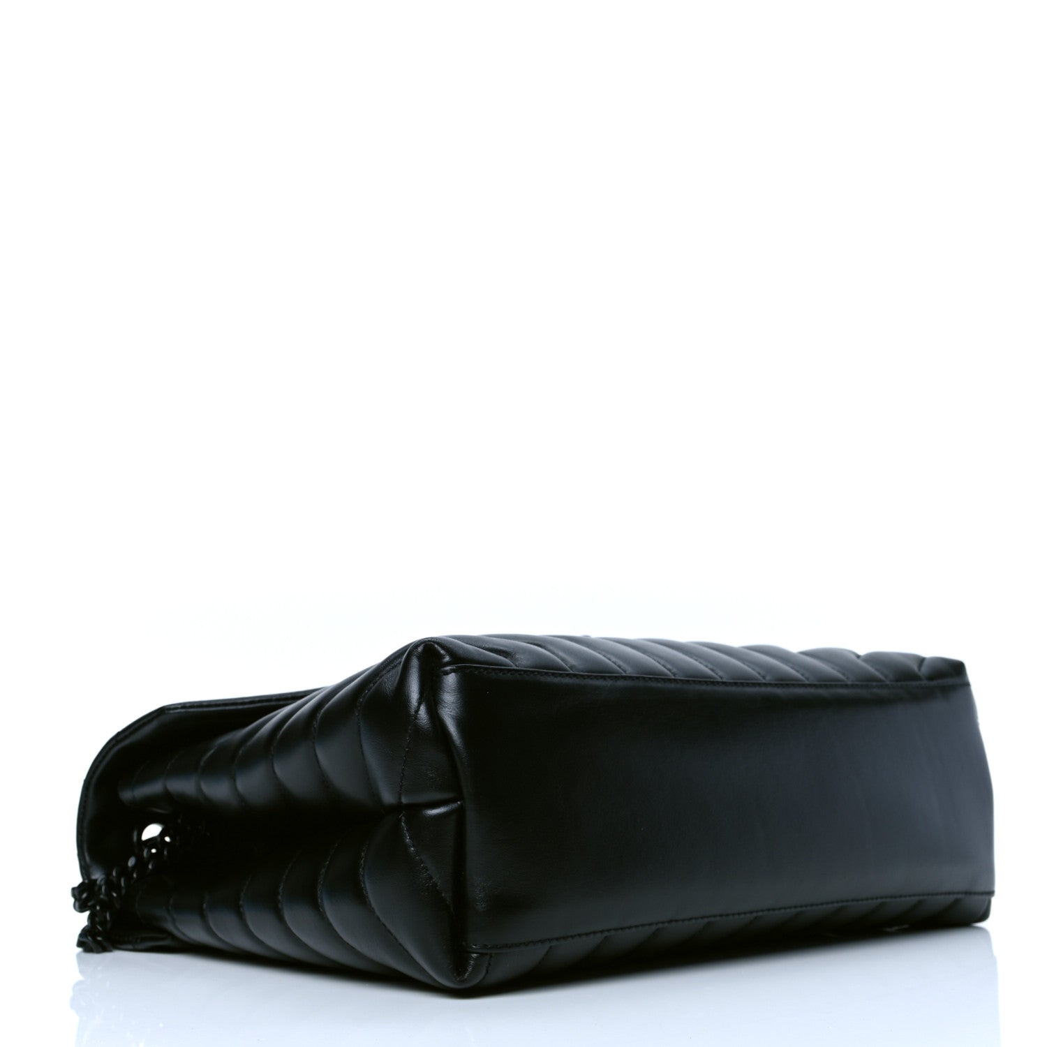 Saint Laurent Calfskin Y Quilted Monogram Medium Loulou Chain Satchel Black 3 of 5