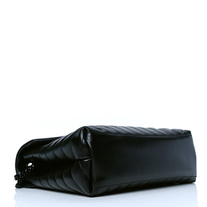 Saint Laurent Calfskin Y Quilted Monogram Medium Loulou Chain Satchel Black 3 of 5