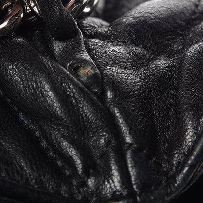Chanel Washed Lambskin Quilted Medium Chain Around Messenger Black 14 of 15