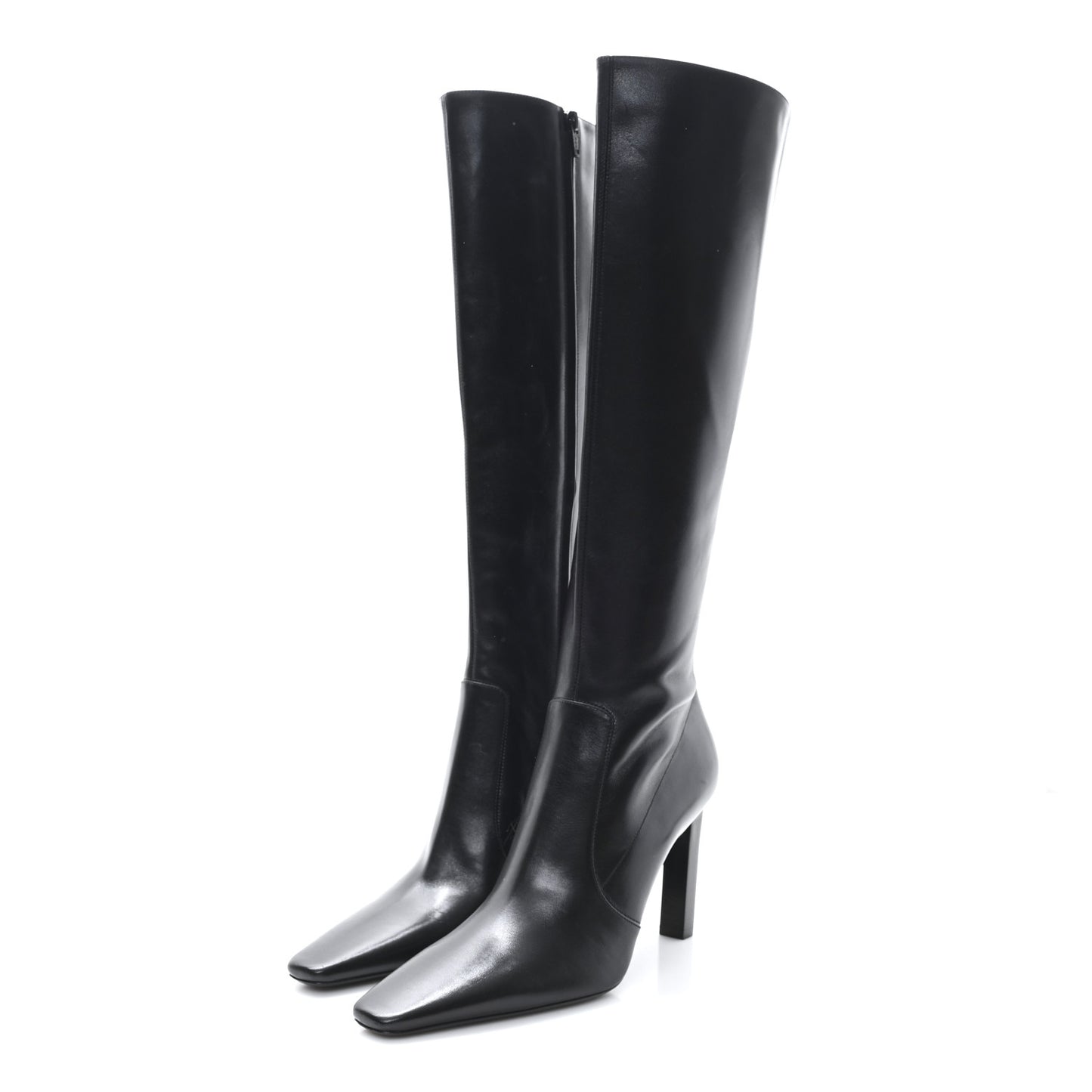 Lambskin Francoise Tall Boots 40 Black