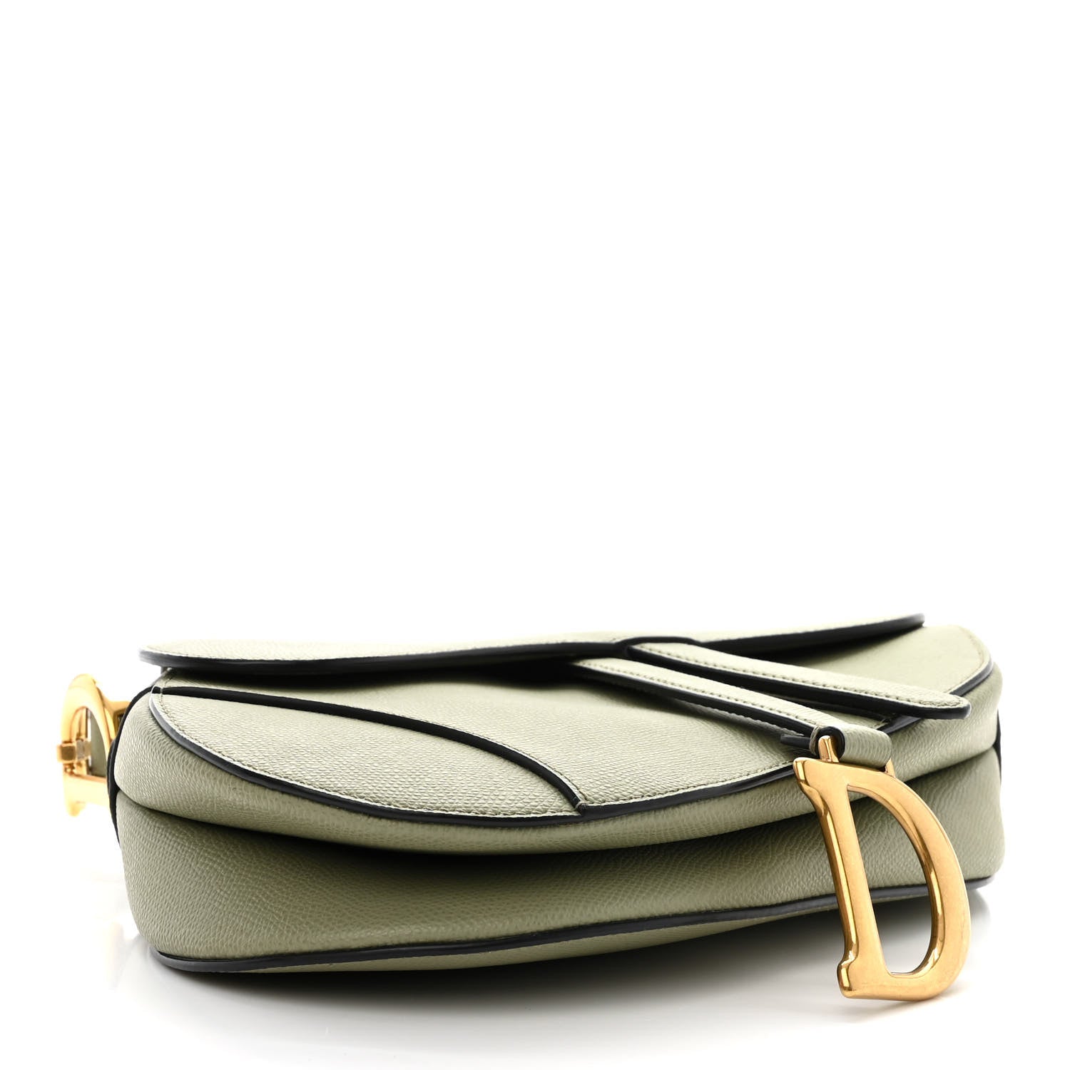 Christian Dior Grained Calfskin Saddle Bag Sage 4 of 11