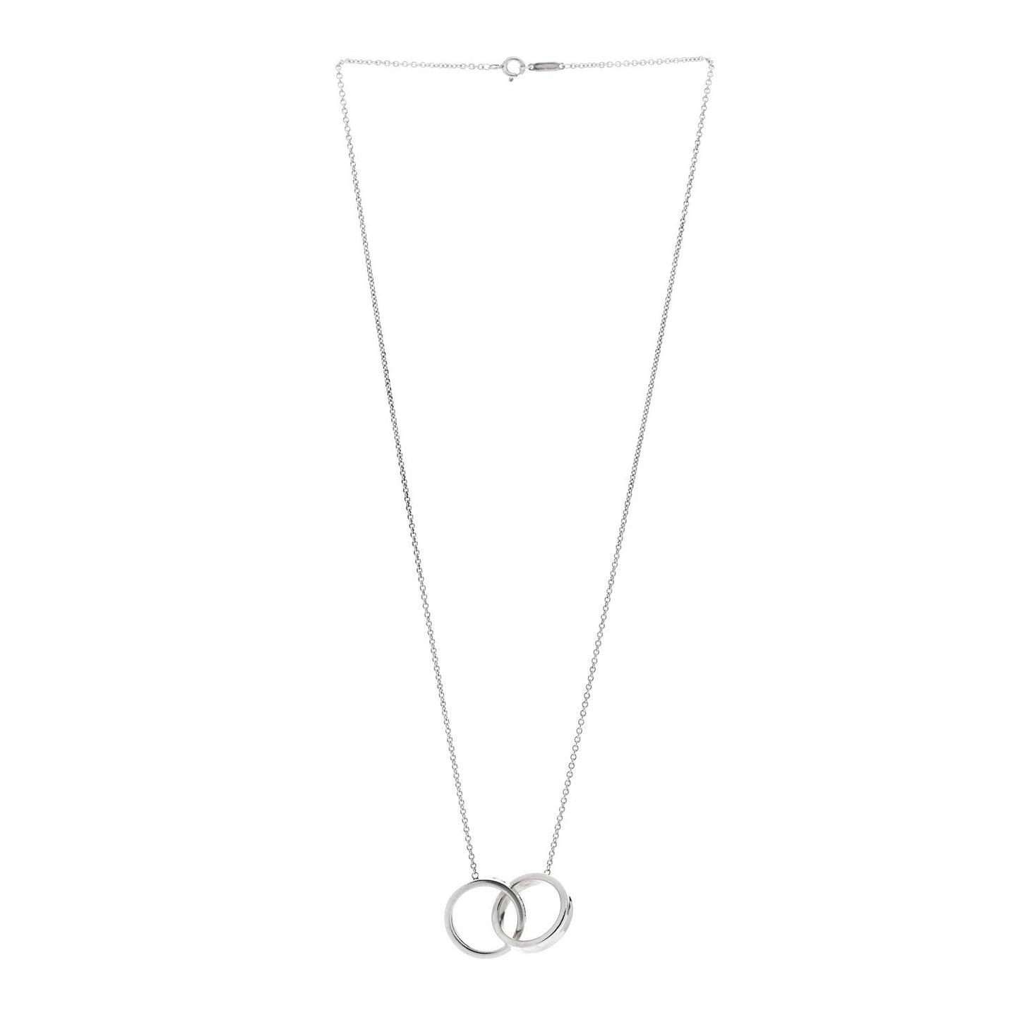 Sterling Silver Large 1837 Interlocking Circles Pendant Necklace