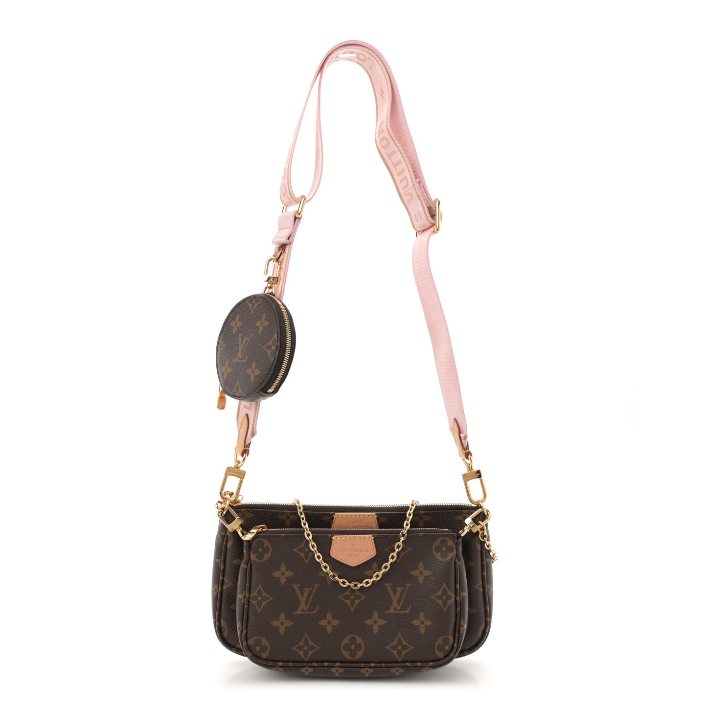 Monogram Multi Pochette Accessories Rose Clair