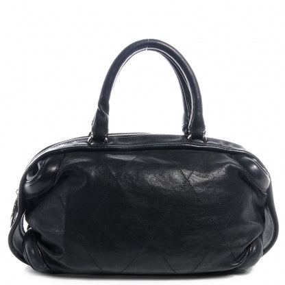 Chanel Calfskin Round Bowling Bag Black 1 of 8