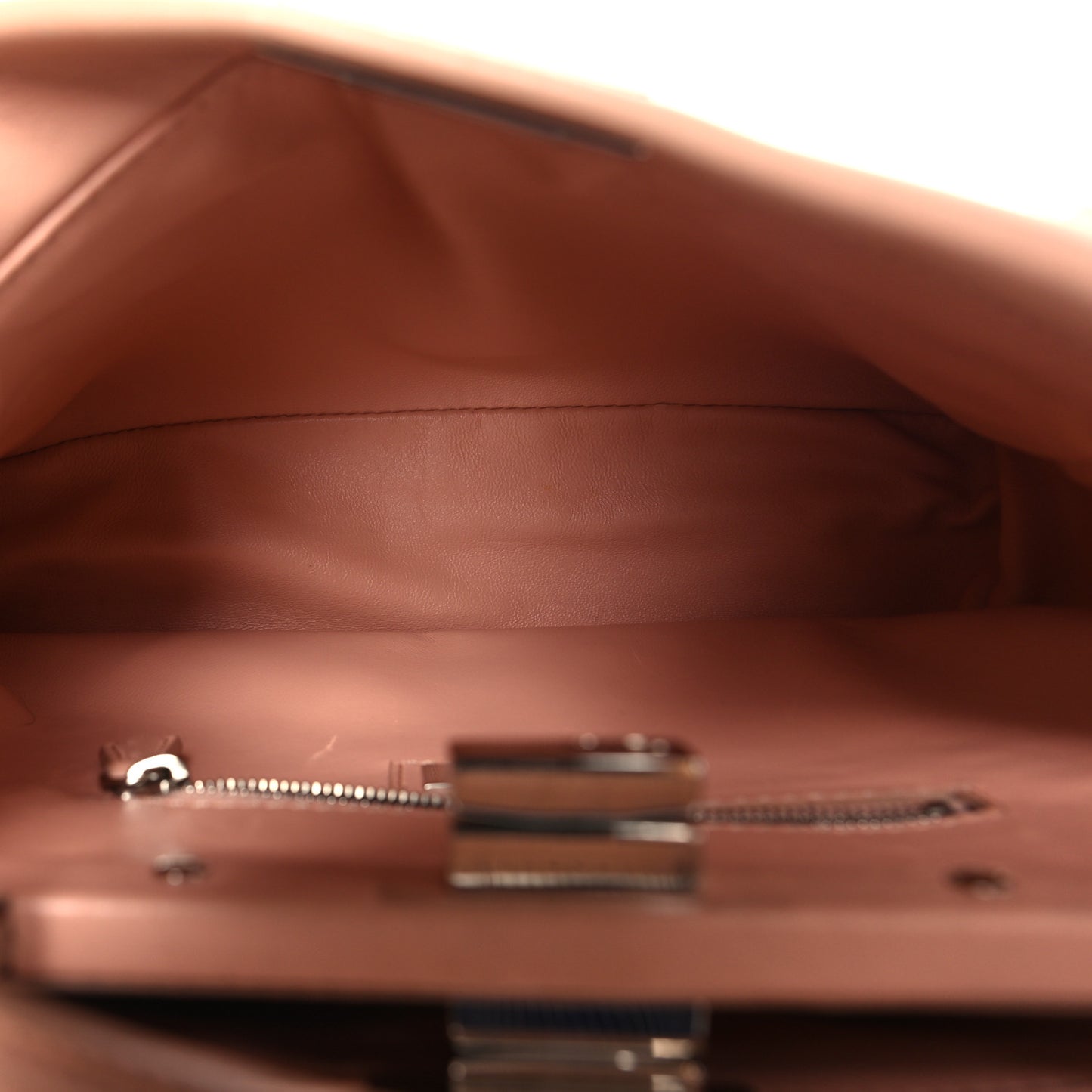 Nappa Rosebud Mini Peekaboo Iconic Satchel Baby Pink