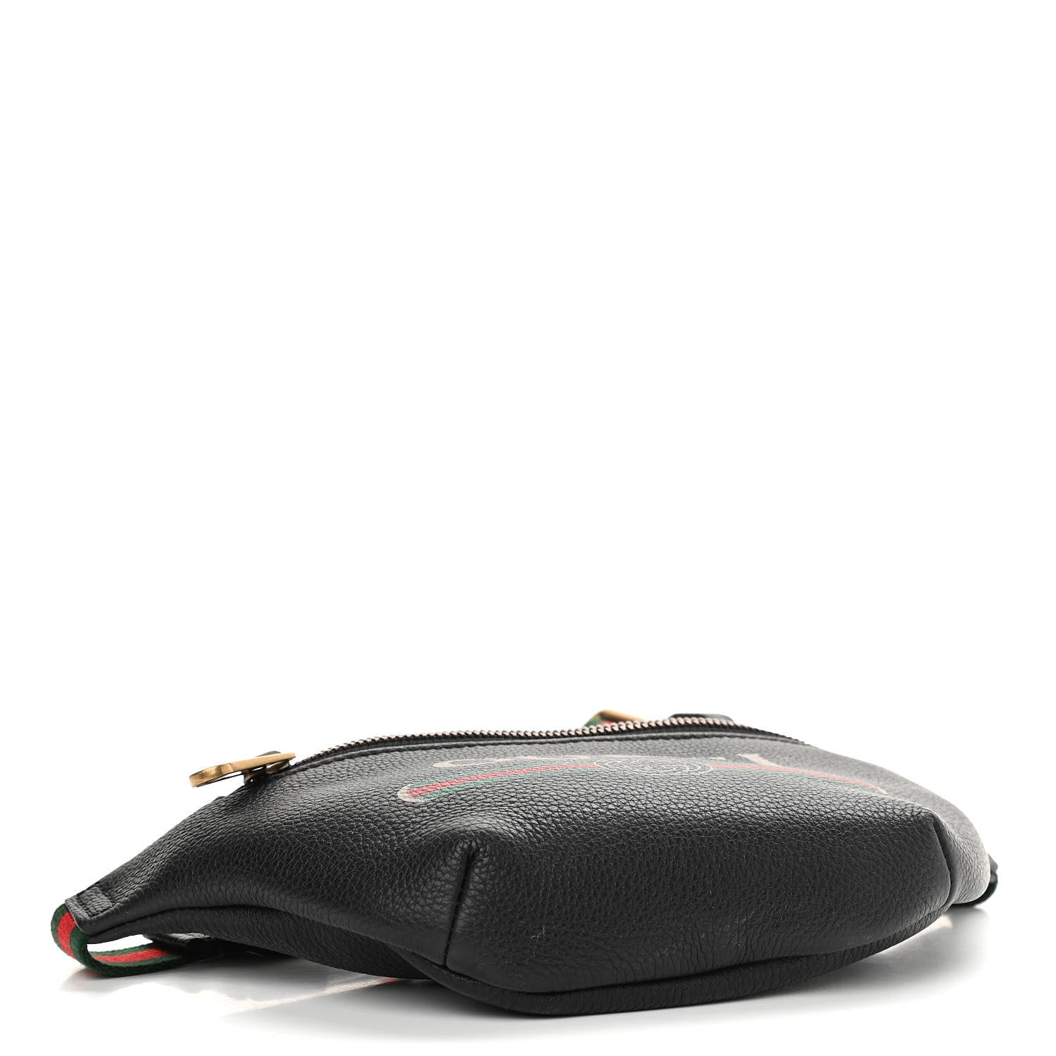 Gucci Grained Calfskin Small Logo Belt Bag Black 4 of 11