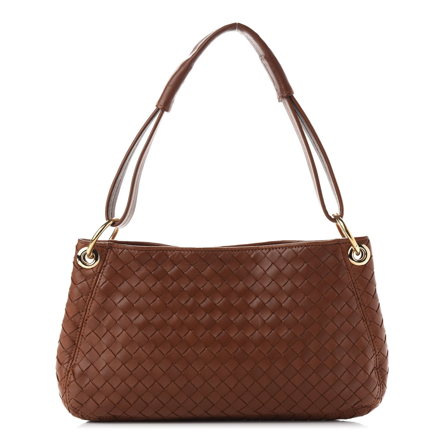 Bottega Veneta Nappa Intrecciato Small Shoulder Bag Light Brown 1 of 18