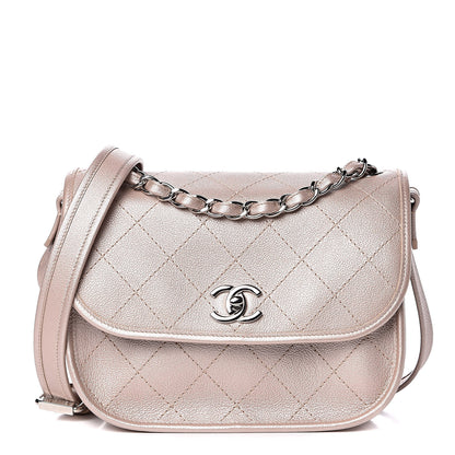 Chanel Metallic Calfskin Quilted Jungle Stroll Messenger Bag Gold 1 of 12