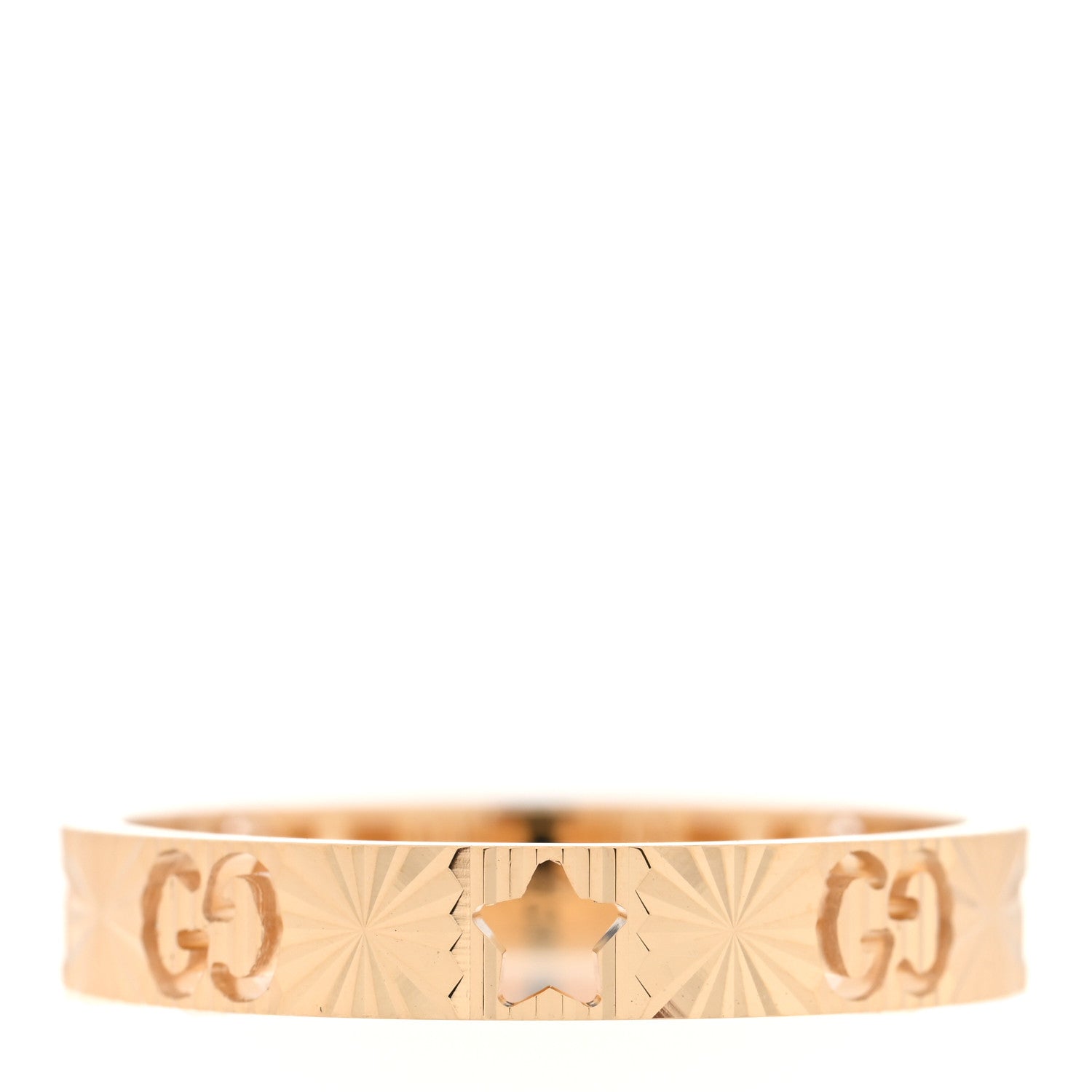 Gucci 18K Yellow Gold Icon Stars Band Ring 62 10 1 of 4