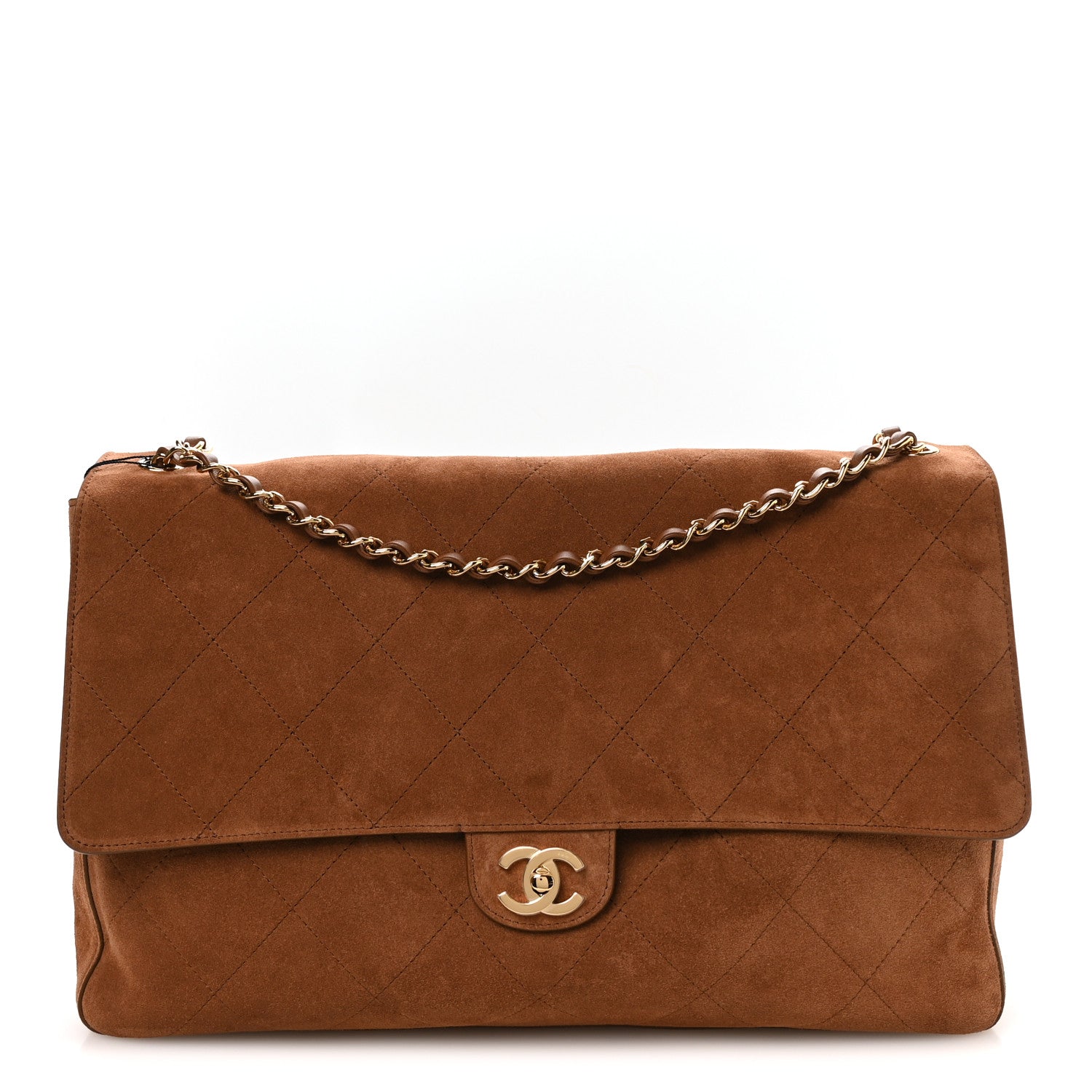 Chanel Suede Calfskin Souplissimo Maxi Flap Camel 1 of 11