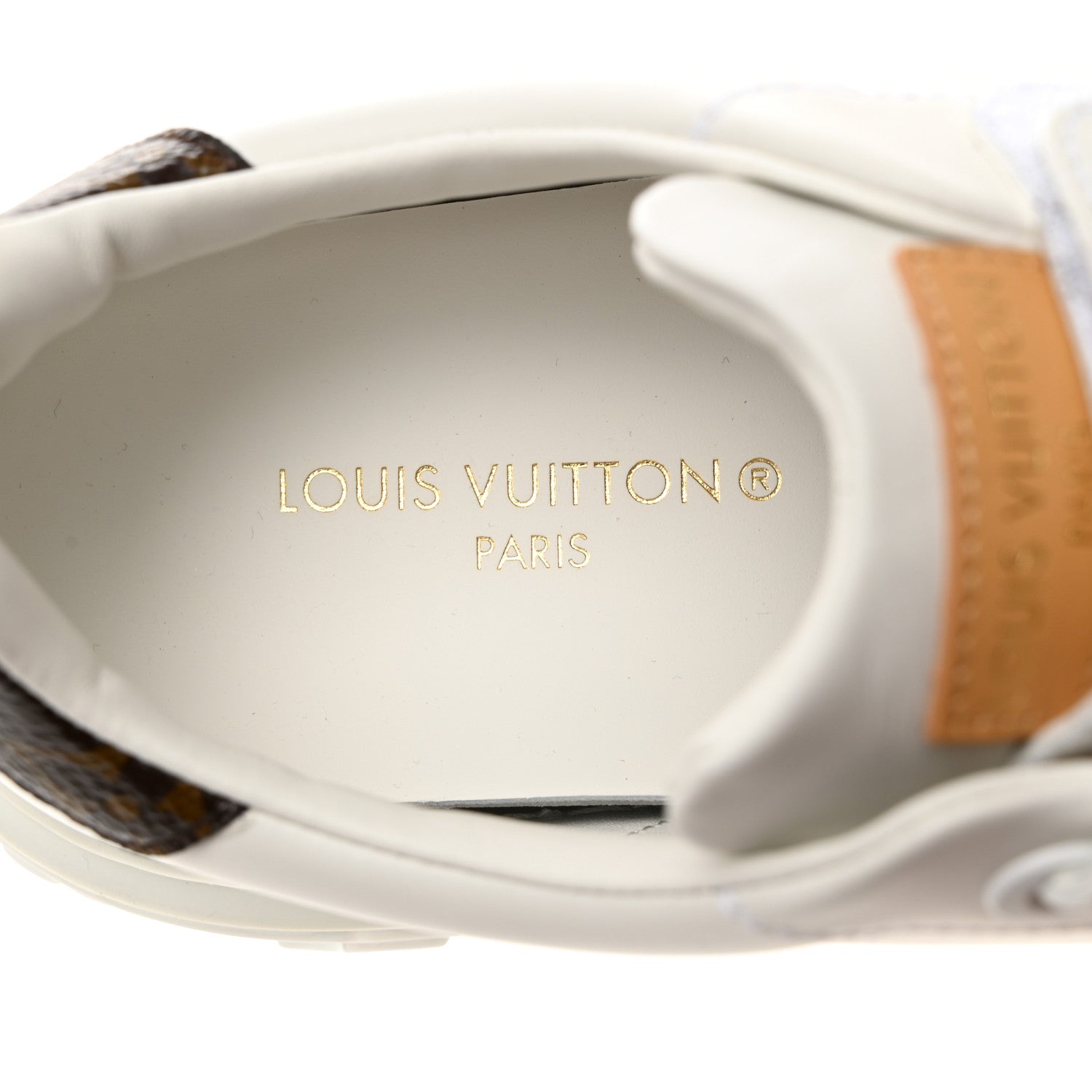 Louis Vuitton Lambskin Monogram Time Out Sneakers 37 White 6 of 9