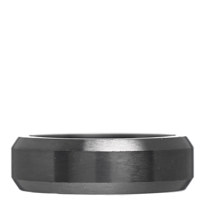 David Yurman Black Titanium 6mm Beveled Band Ring 54 6.75 1 of 5