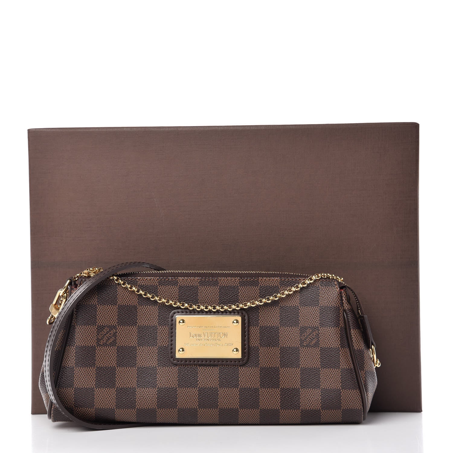 Louis Vuitton Damier Ebene Eva Clutch 10 of 10
