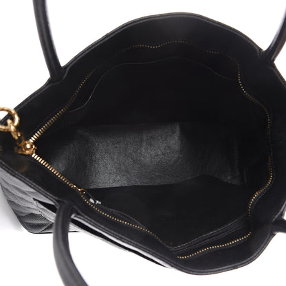 Chanel Caviar Quilted Medallion Tote Black 4 of 9