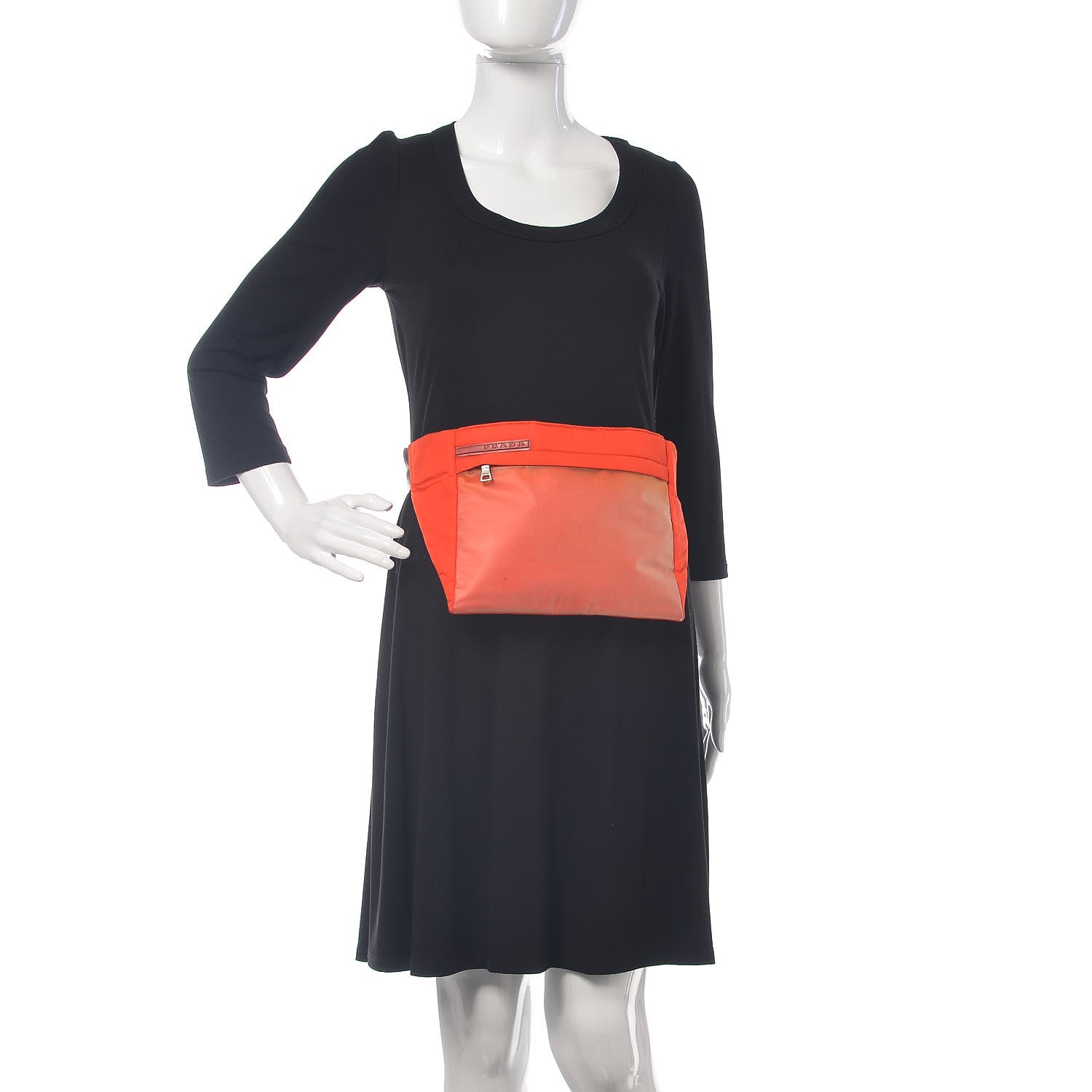 Prada Tessuto Nylon Belt Bag Lacca 2 of 14