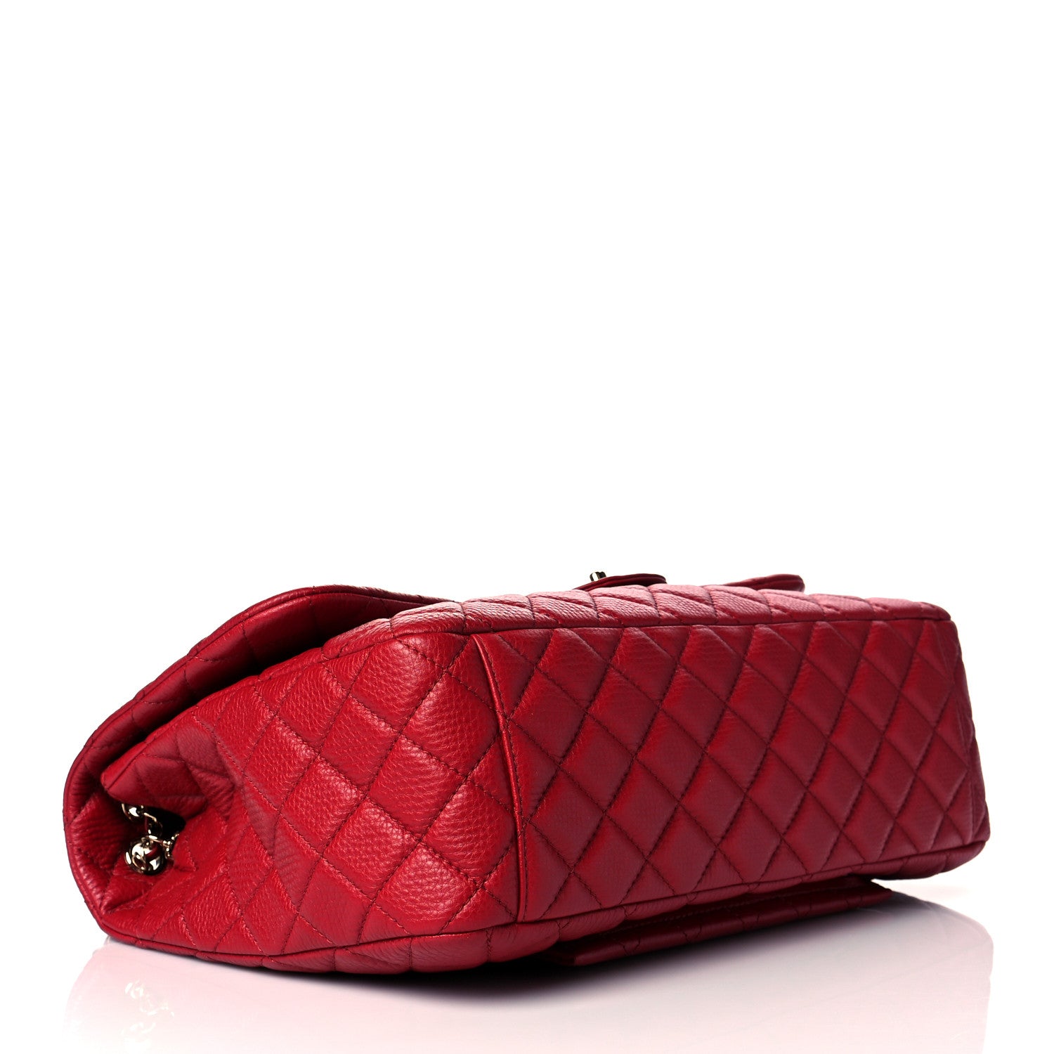Chanel Calfskin Quilted Small XXL Travel Flap Bag Red 4 of 11