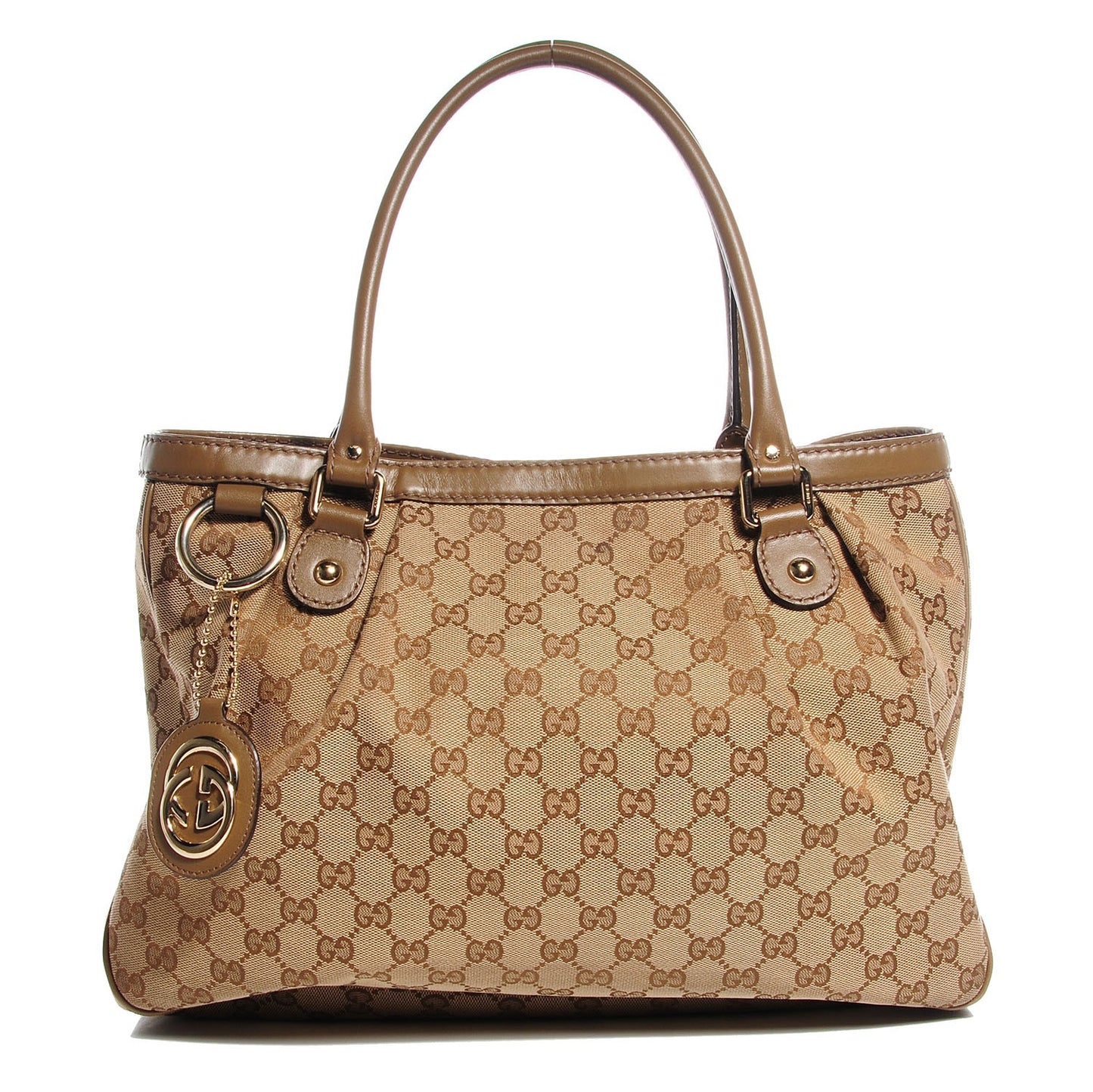 Monogram Medium Sukey Top Handle Tote Brown