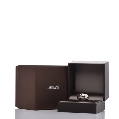 Damiani 18K White Pink Gold Diamond D Icon Ring 58 8.5 6 of 6