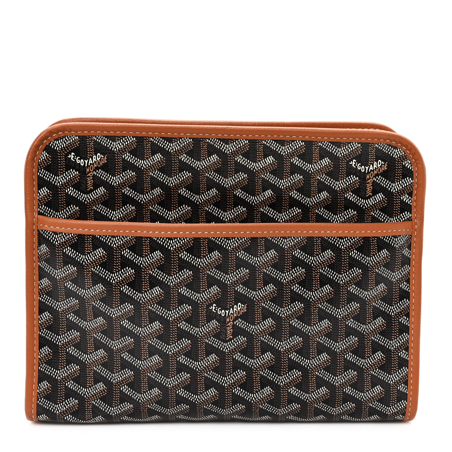 Goyard Goyardine Jouvence MM Toiletry Pouch Black Gold 1 of 8