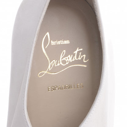 Christian Louboutin Suede Viva Boom 140 Espadrille Booties 39 Creme 7 of 8