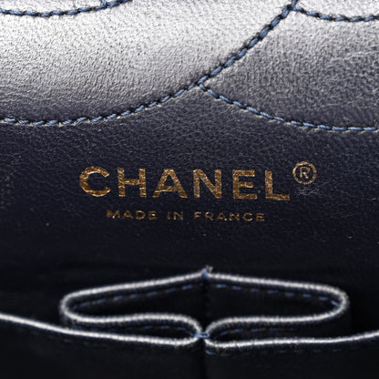 Chanel Aged Calfskin Quilted 2.55 Reissue 227 Flap Navy Blue 6 of 15
