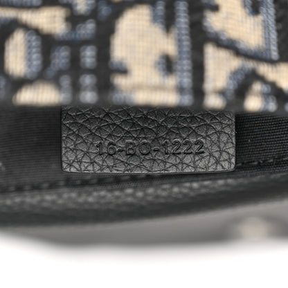 Christian Dior Oblique Saddle Messenger Pouch Beige Black 7 of 10