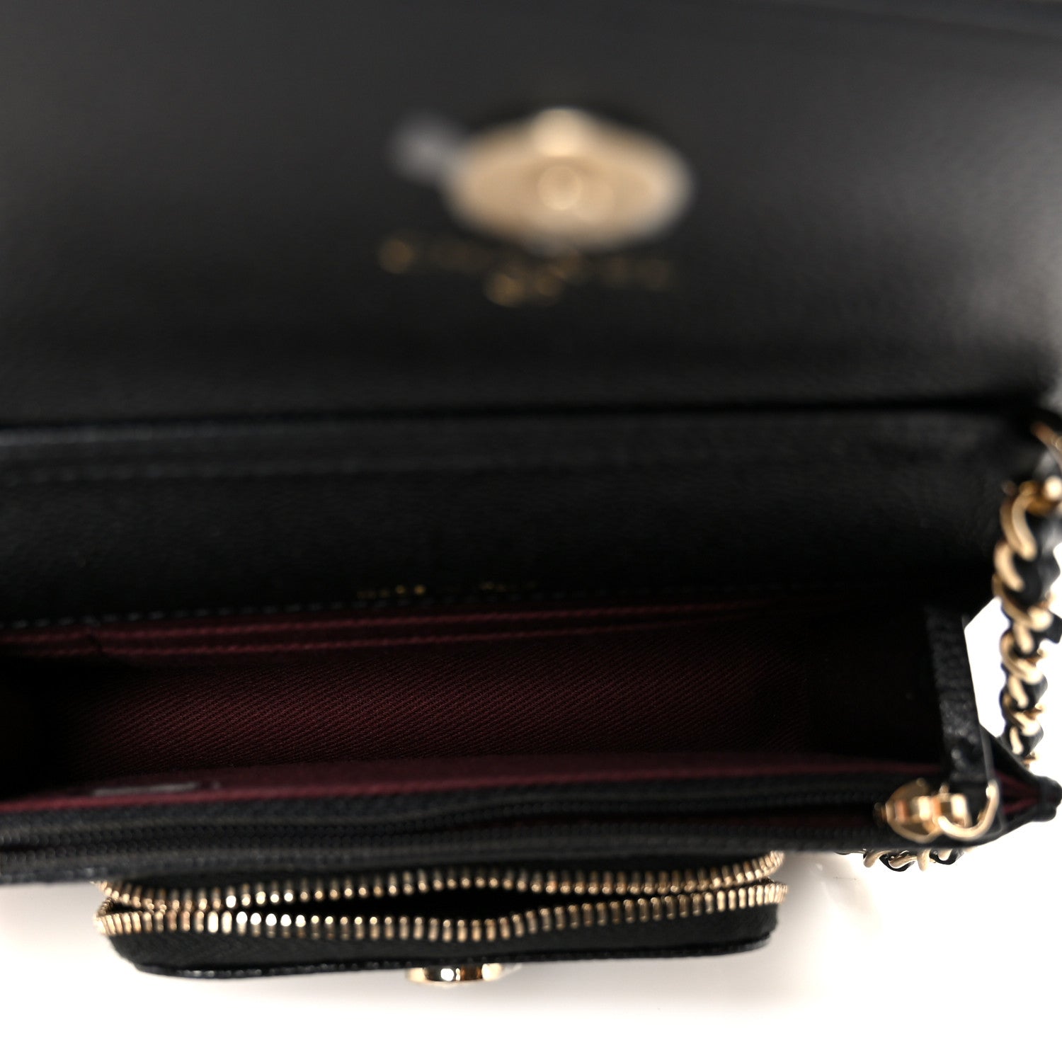 Chanel Caviar Quilted Business Affinity Clutch With Chain Black 5 of 12