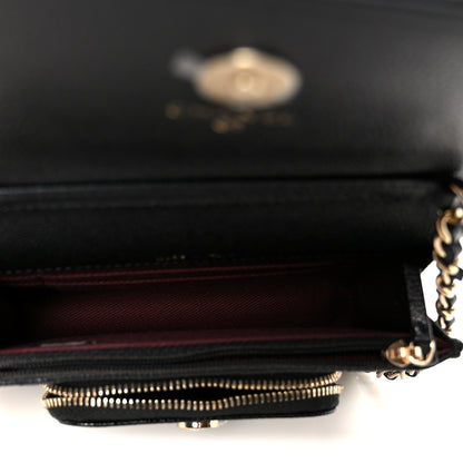 Chanel Caviar Quilted Business Affinity Clutch With Chain Black 5 of 12
