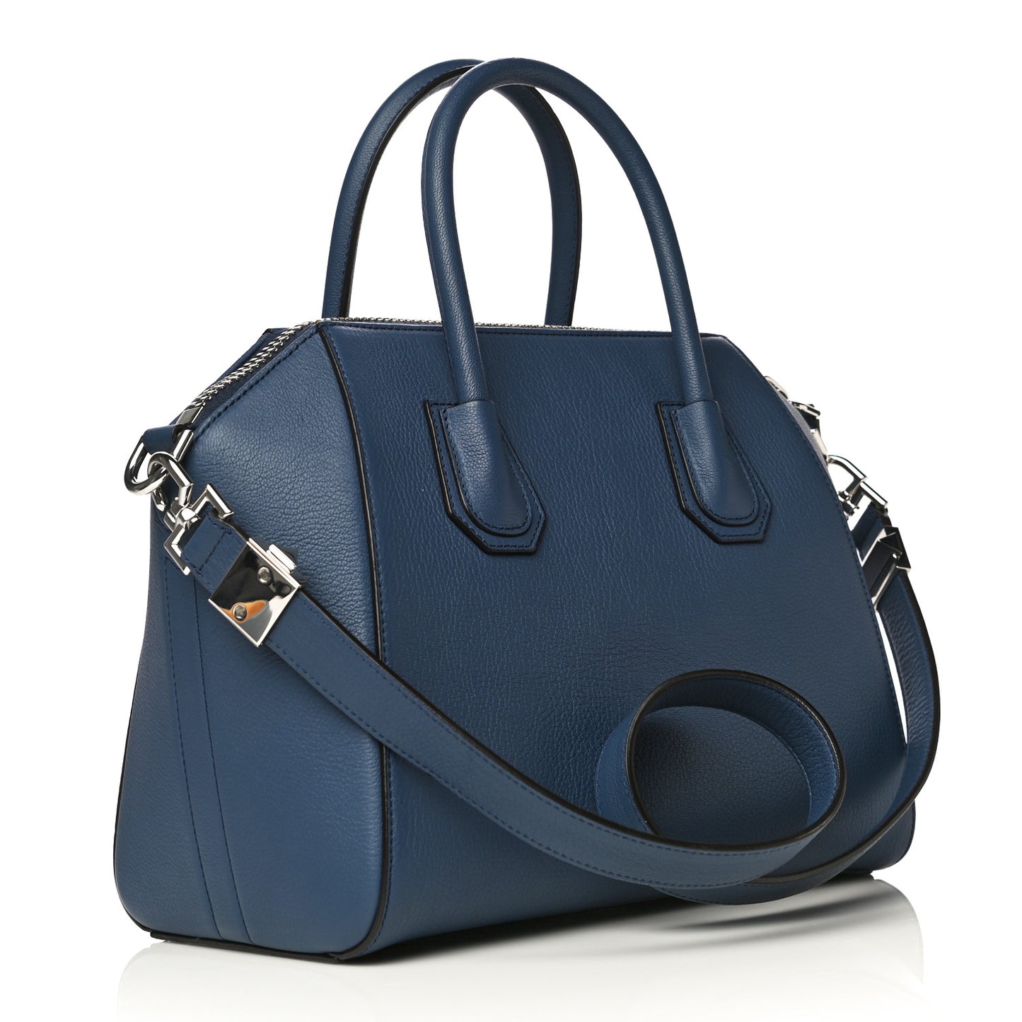 Sugar Goatskin Small Antigona Navy