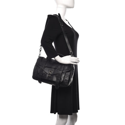 Proenza Schouler Lambskin Medium PS1 Satchel Black 2 of 13