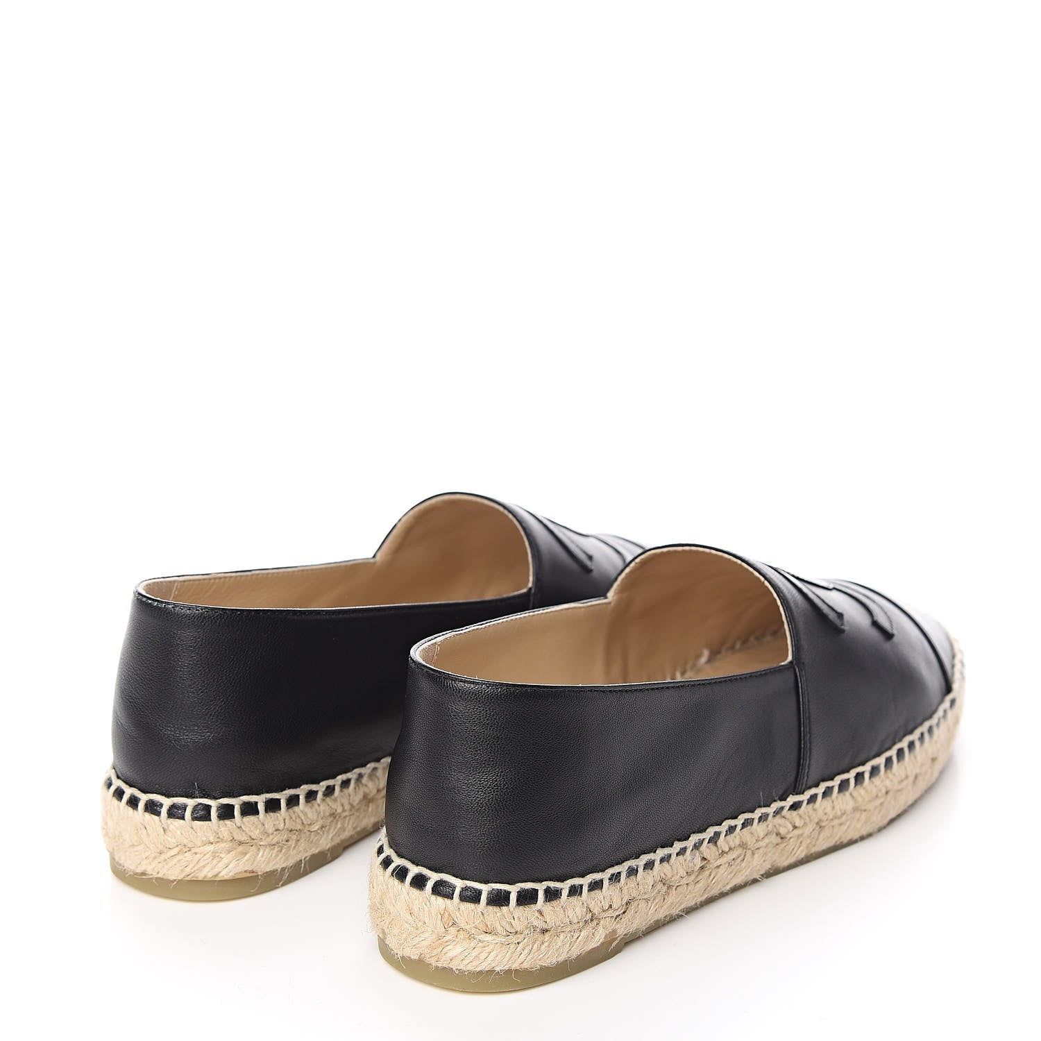 Chanel Lambskin CC Espadrilles 39 Black 4 of 11