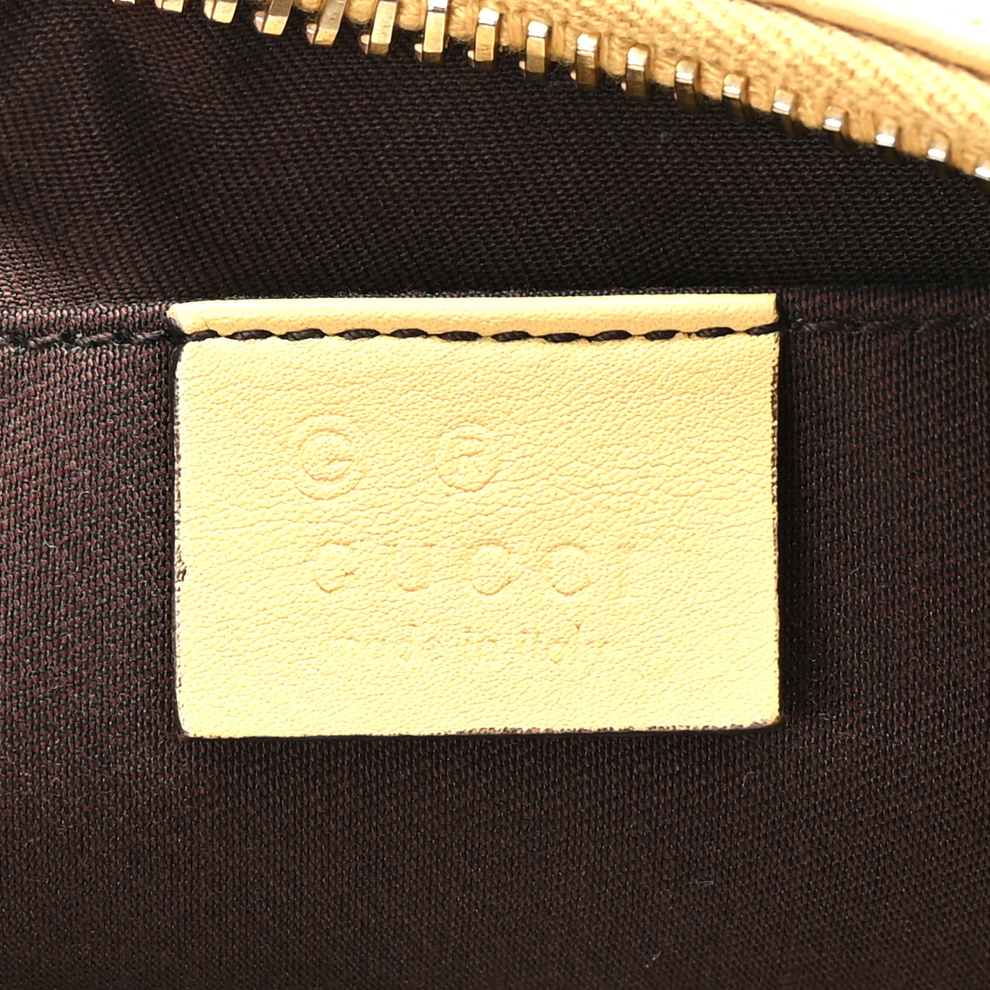 Guccissima Half Moon Hobo Yellow