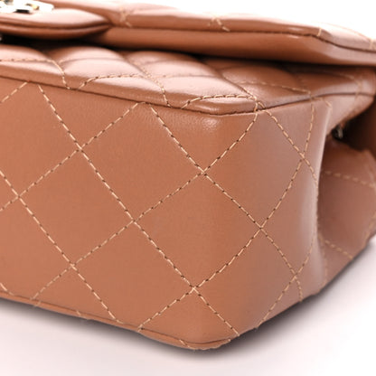 Chanel Lambskin Quilted Mini Rectangular Flap Brown 10 of 11
