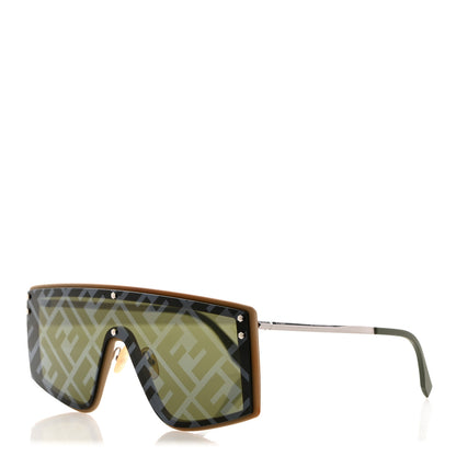 Fendi FF Shield Sunglasses FF M0076/G/S Brown 1 of 8