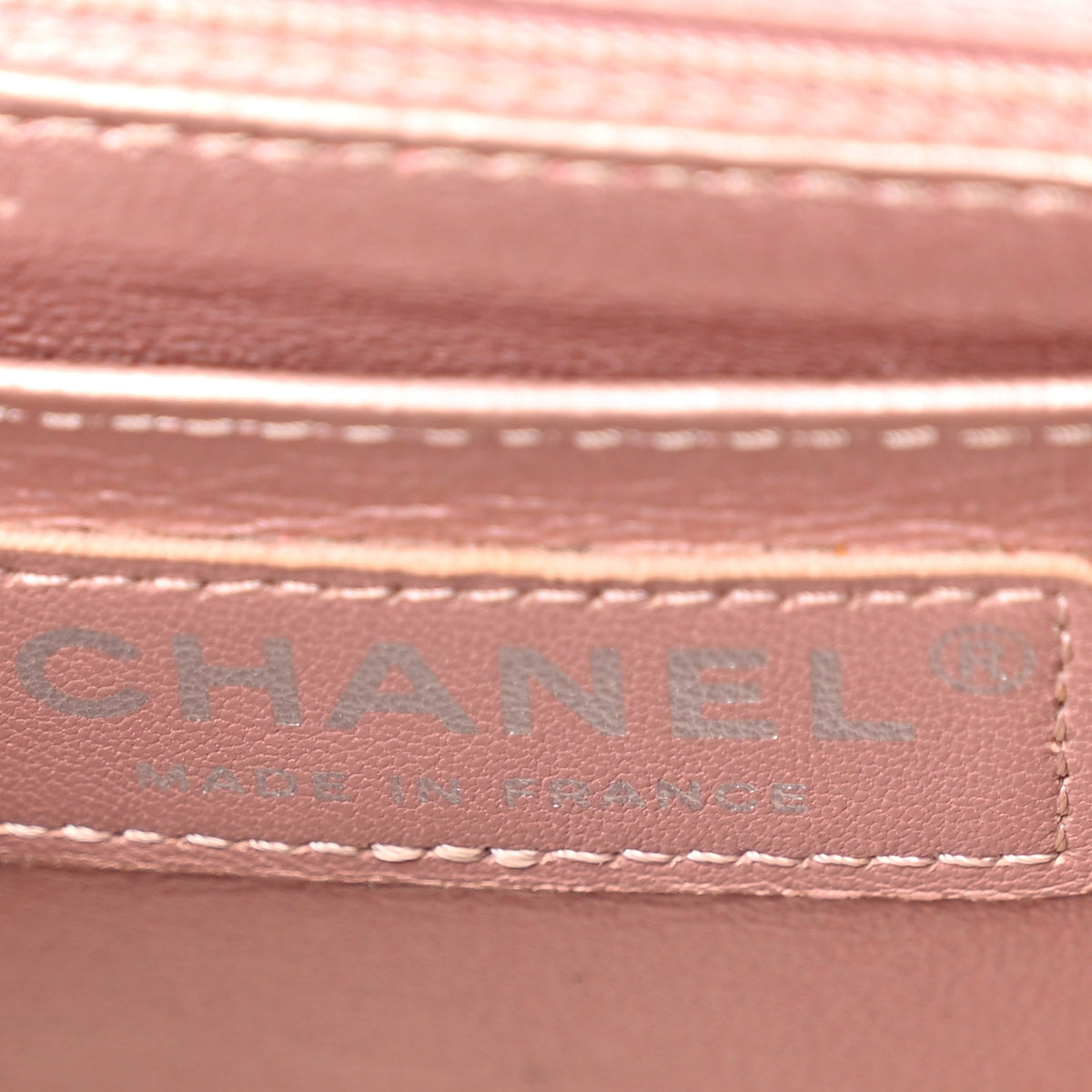 Chanel Metallic Calfskin Quilted Mini Rectangular Flap Pink 6 of 12
