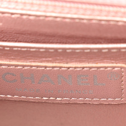 Chanel Metallic Calfskin Quilted Mini Rectangular Flap Pink 6 of 12