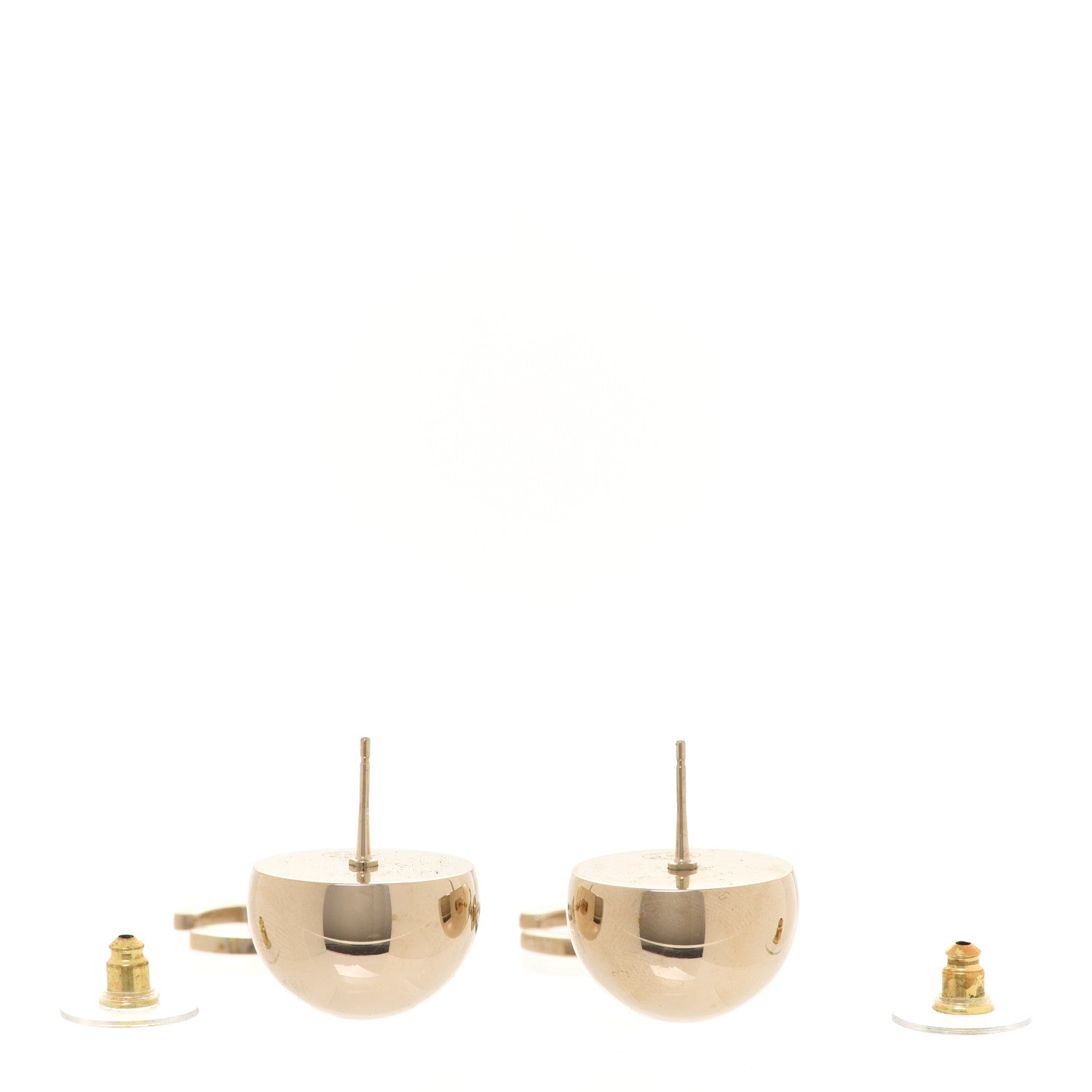 Chanel Metal CC Drop Earrings Gold 3 of 5